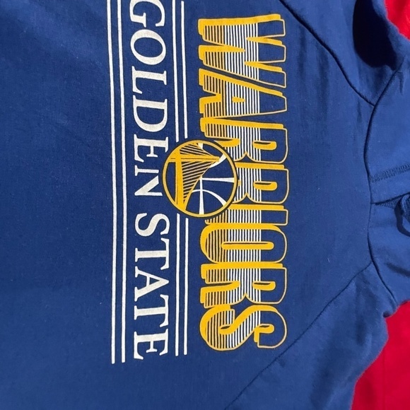 NWOT PAIR OF GOLDEN STATE WARRIOR HOODIES BLUE AND GOLD NBA XL AND MEDIUM - Picture 15 of 16